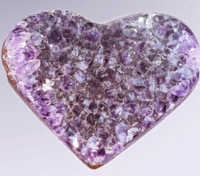 Purple Amethyst Heart