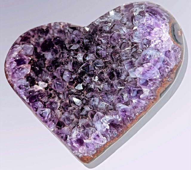 Purple Amethyst Heart