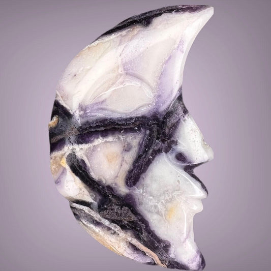 Purple Fluorite Moon