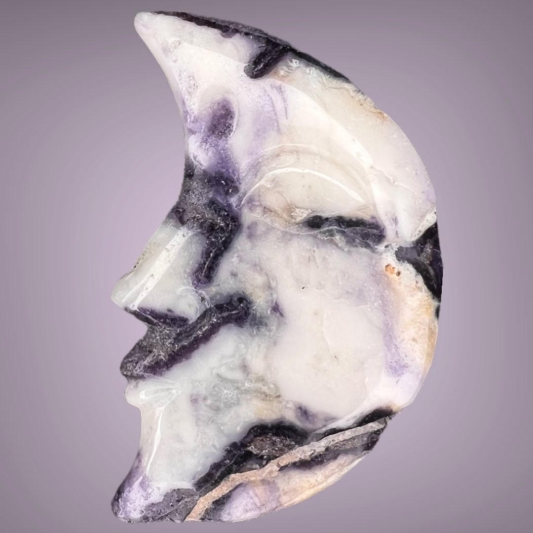 Purple Fluorite Moon