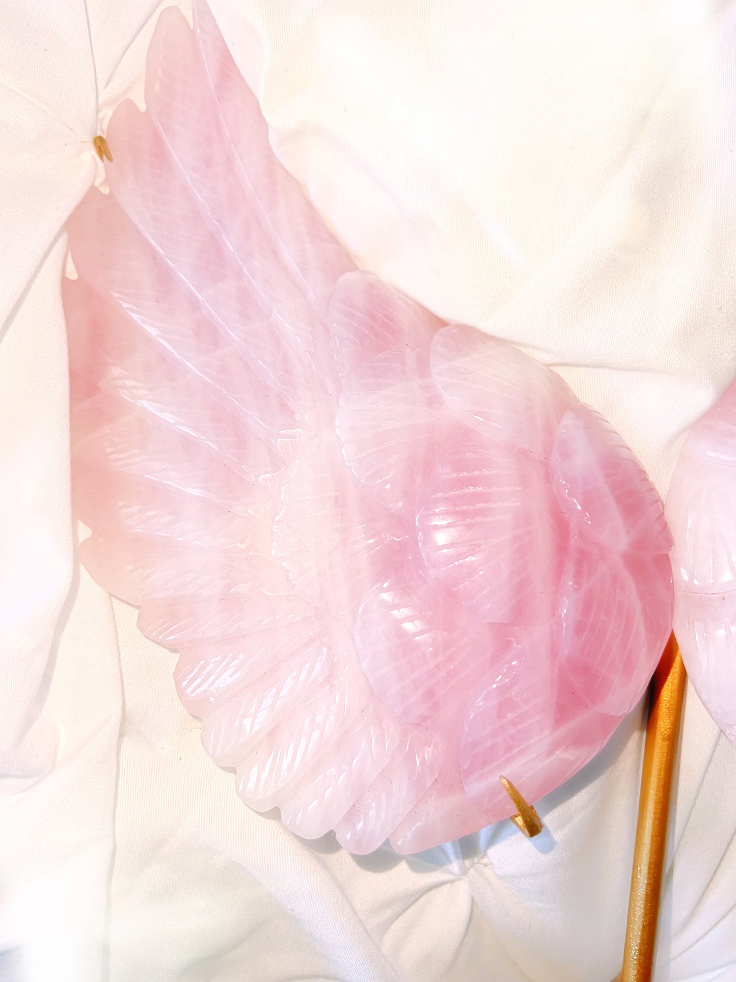 Rose Quartz Angel Wings