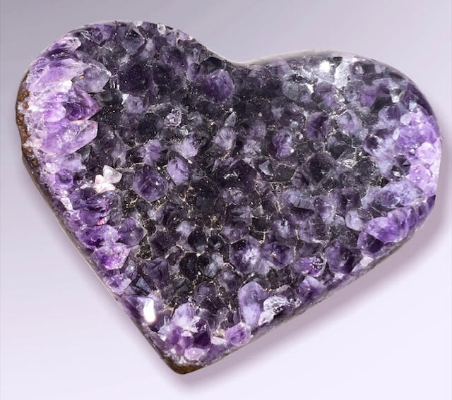 Purple Amethyst Heart